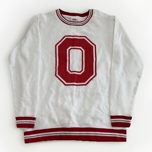 Victoria's Secret PINK OSU Crewneck Pullover XS Ohio Red White College Varsity
